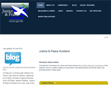 Tablet Screenshot of justiceandpeacescotland.org.uk